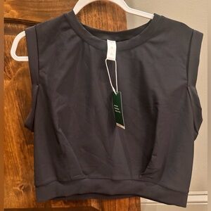 NWT Halara Patitoff™ Flow Crew Neck Sleeveless Cropped Yoga Tank Top